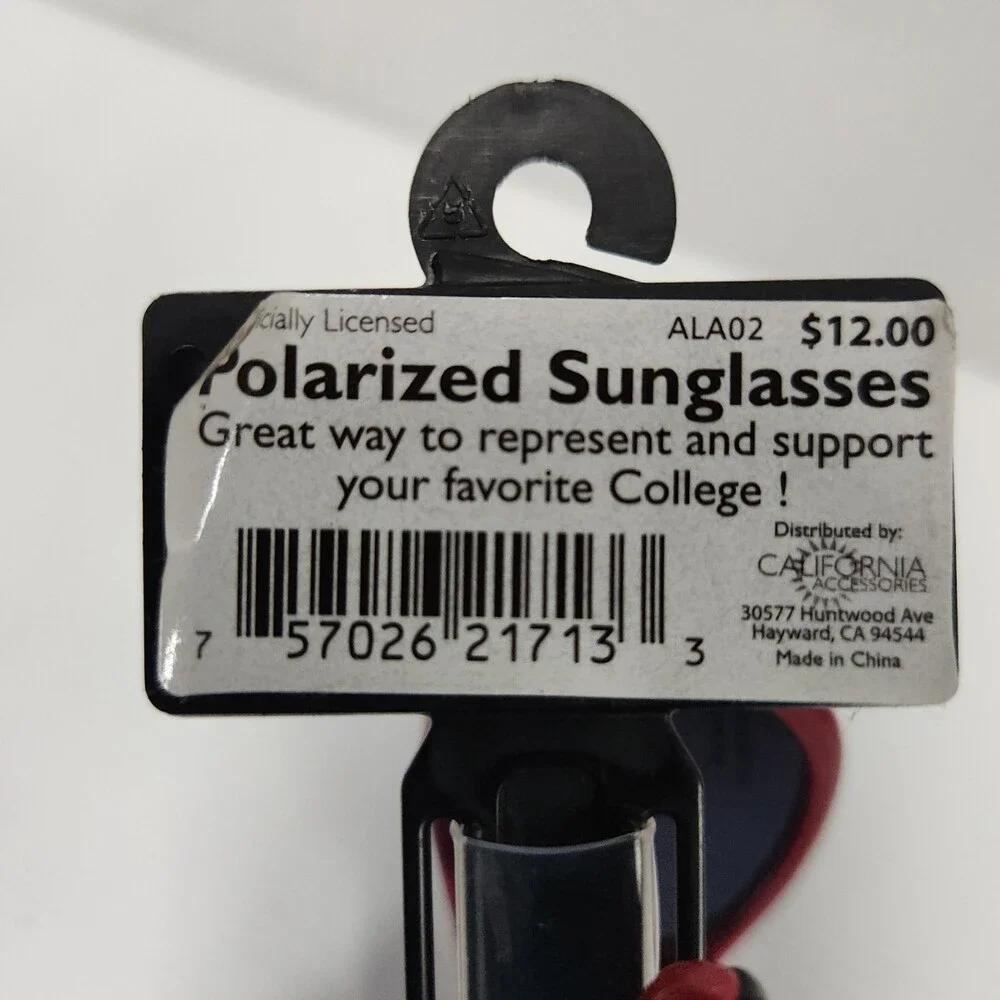 Crimson Tide Polarized Red Sunglasses UV Protection Comfort Fit New 171